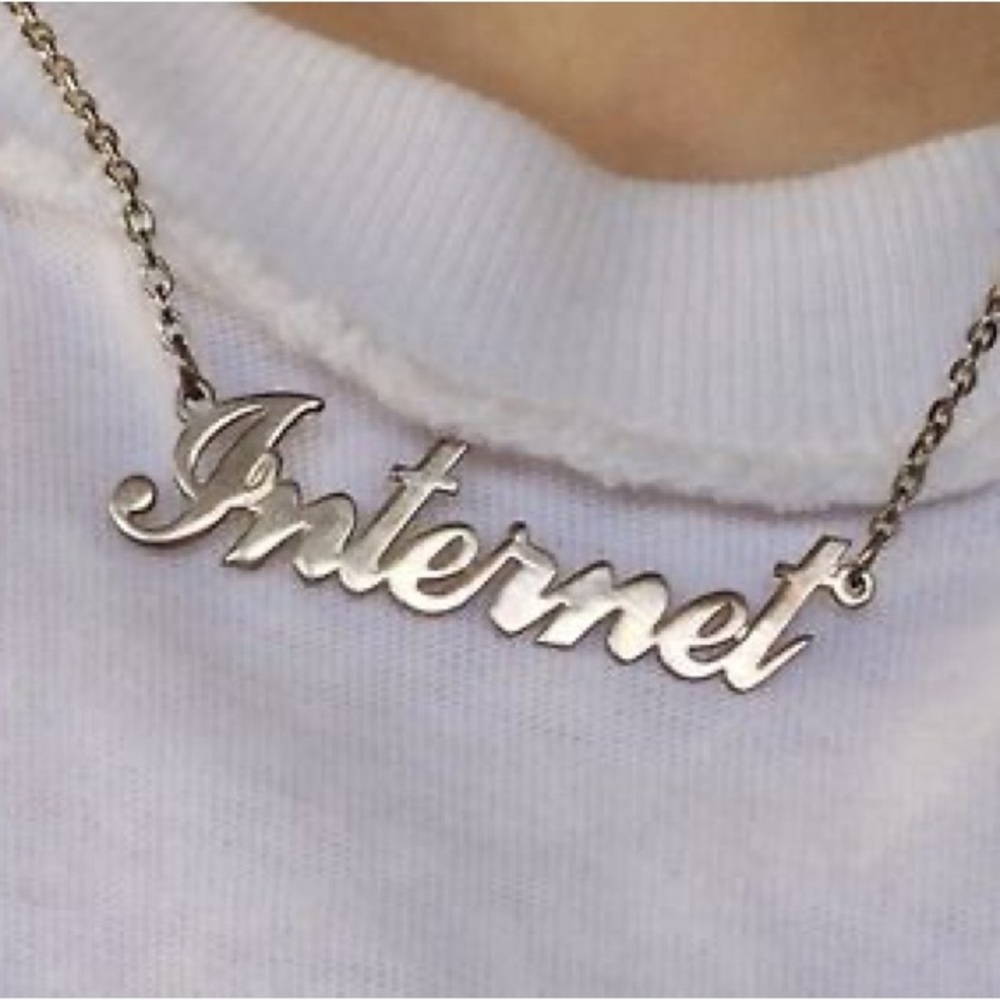 INTERNET Gold Plated Necklace